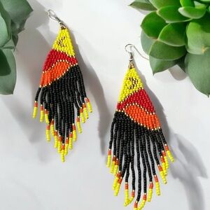 Beautifully crafted beaded handmade earrings